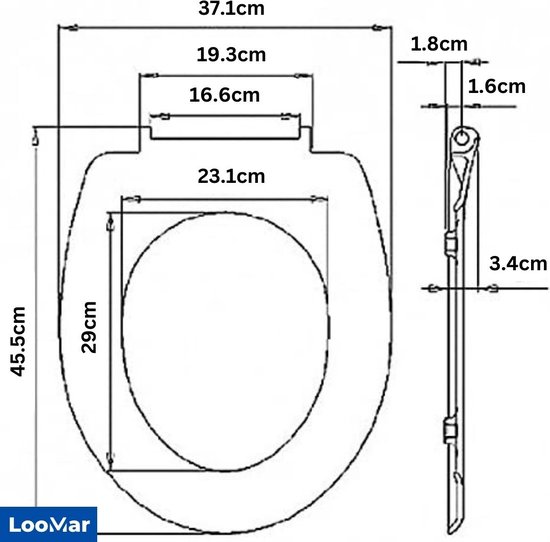 Haro Passat closetzitting softclose wit