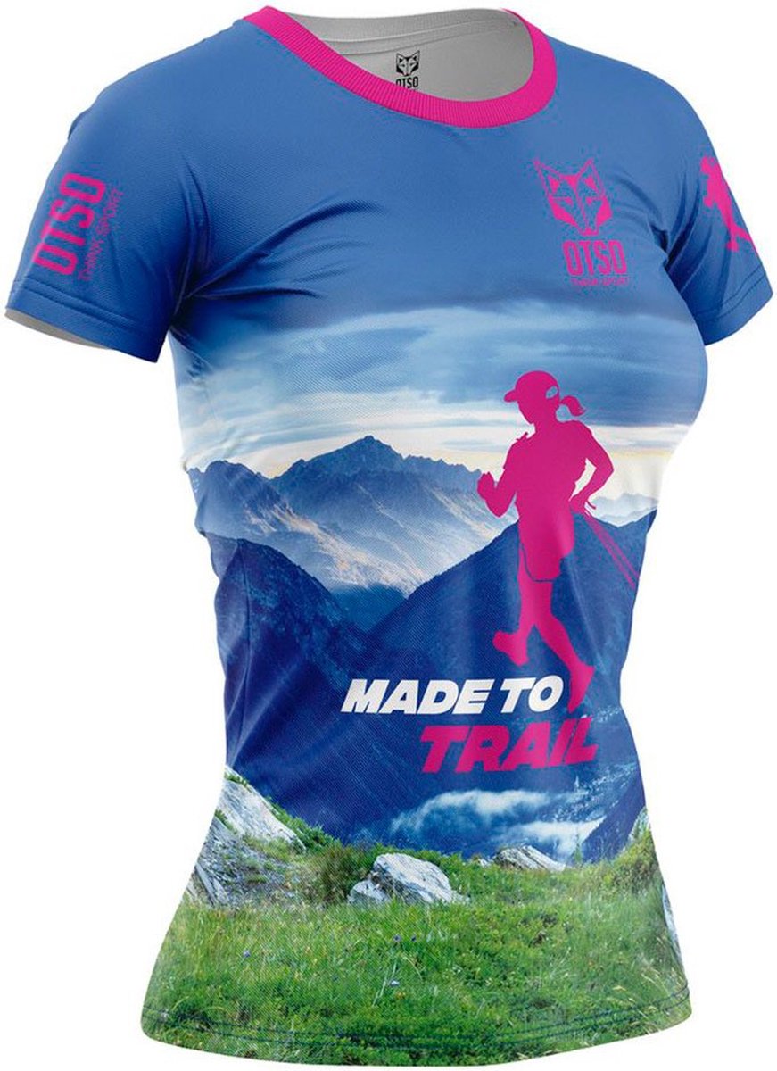 Otso Made To Trail T-shirt Met Korte Mouwen Blauw S Vrouw