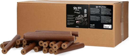 Luna's Choice Big Stick Kip - Grootverpakking - Hondensnoepjes - Hondensnack - Semi-moist soft beloning - Ø2 x 17 cm - 150 Stuks - 10 kg