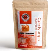 Cordyceps premium extract ( 8 tot 12 keer zo sterk ) - immuun & weerstand - paddenstoelen - Energie - 60 capsules per verpakking