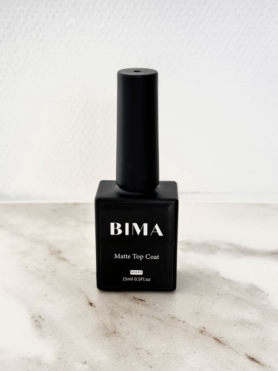 BIMA Nails - Matte Top Coat Gellak - UV/LED lamp