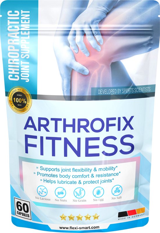 Arthrofix Fitness 60 stuks - Chiropractisch voedingssupplement - Voor gewrichten, spieren en kraakbeen - Glucosamine en Chondroitine - Unieke formule voor sporters, atleten en mensen met een actieve levenstijl