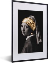 Fotolijst incl. Poster - Meisje met de parel - Johannes Vermeer - Goud - 40x60 cm - Posterlijst
