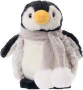 Bukowski pluche pinguin knuffeldier - grijs/wit - staand - 15 cm - Luxe kwaliteit knuffels
