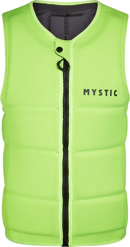 Gilet De Flottaison Mystic Impact Vest | Zip Avant | Certifié CE | Couleur Jaune Flash