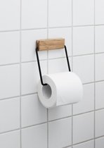 Moebe Toilet roll holder oak-black