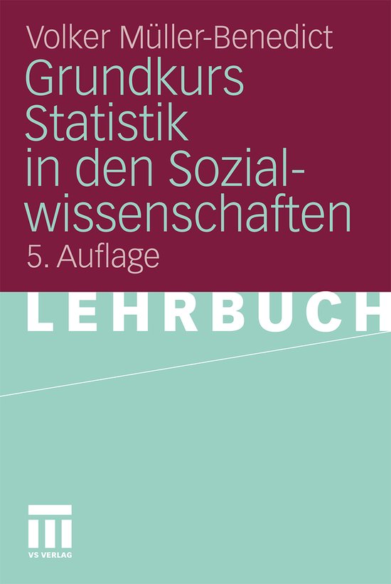 Grundkurs Statistik in den Sozialwissenschaften - cover