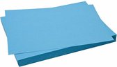 Karton - helder blauw - 50x70 cm - 270 grams - Creotime - 10 vellen
