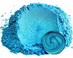Sky blue - Blue – 10 gram - Pigment Powder – Epoxy – bruisballen kleurstof - Zeep kleurstof- Kleurpoeder - DIY – Voor Zeep, Kaarsen, Giethars, Hars – Knutselen – Kleurstof - Pigment Mica pigment - Mica poeder - Mica vlokken - Mica -schilfjes