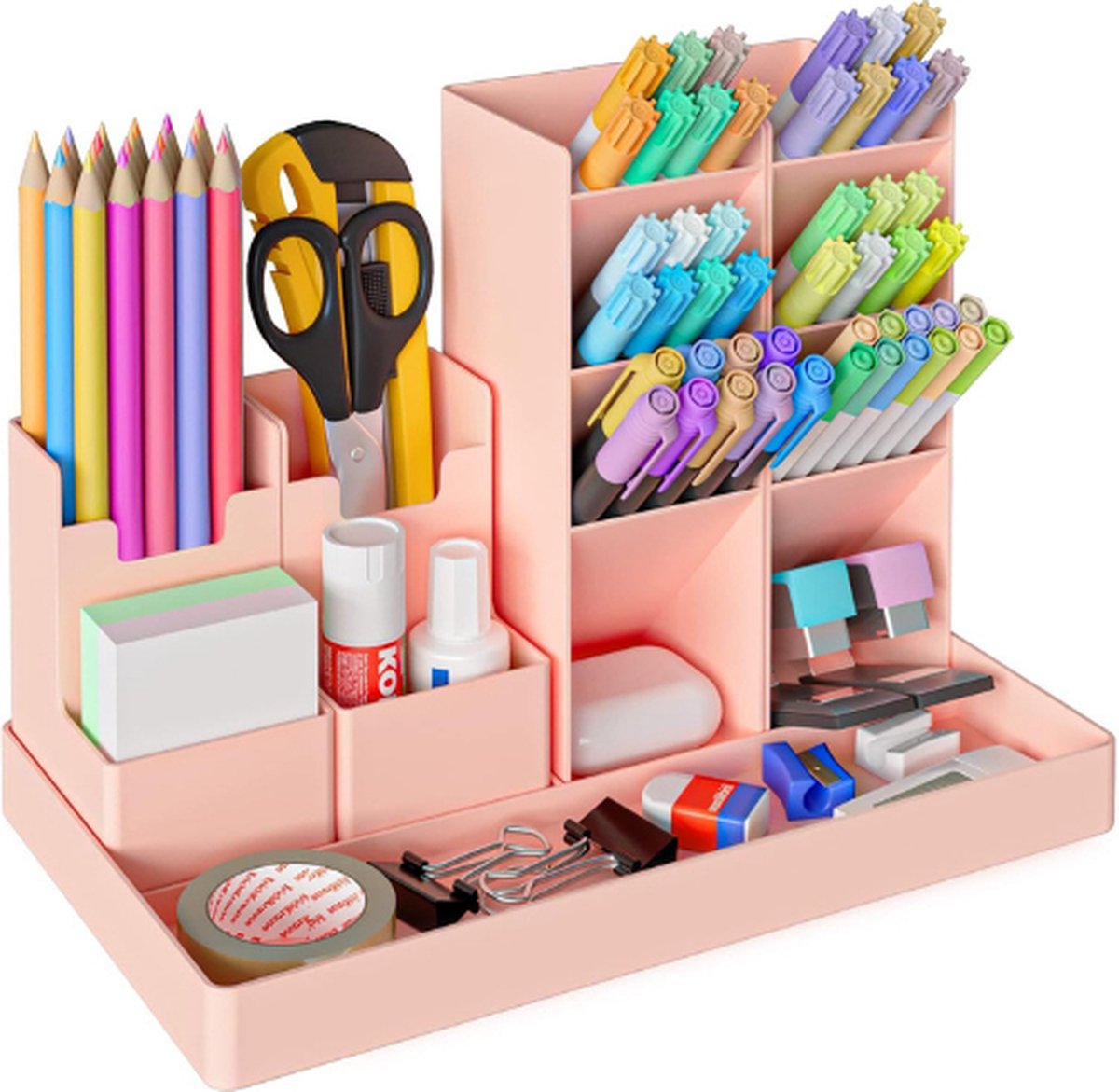 Organiseur de bureau en maille or rose et accessoires - Accessoires de  bureau essentiels avec tiroirs - Utilisé