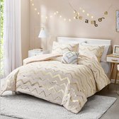 QBIDCSX Beddengoed 135 x 200 cm, vlinder, kinderbeddengoedset, voor
