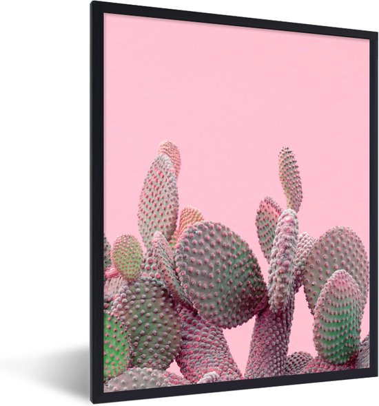 Fotolijst incl. Poster - Cactus - Planten - Zomer - 30x40 cm - Posterlijst