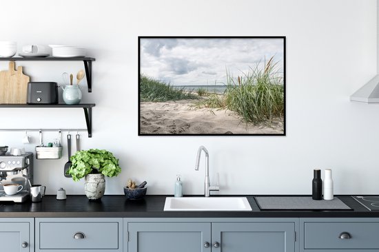 Cadre photo avec affiche - Sable - Plantes - Allemagne - 120x80 cm