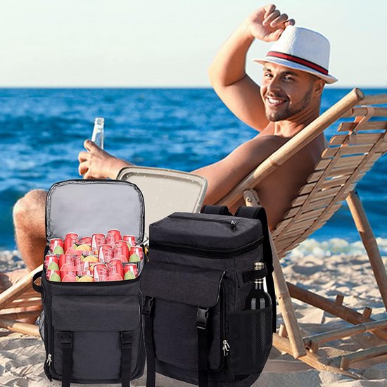 Koeltas, boodschappentas, picknicktas, thermische tas met isolatie, geïsoleerde tas koeltas voor kamperen, picknick, voedseltransport, winkelen van KOEL — afbeelding 2