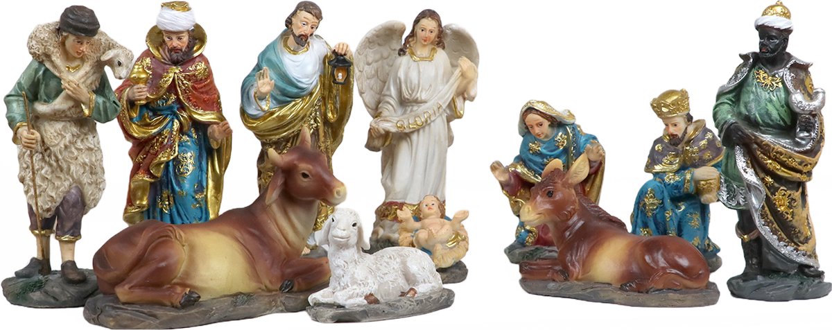 Grizzly Uitsteekvormen set kerststalfiguren, 12 stuks voor Kerstmis