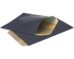 Fourniturenzakjes Blauw - 7 x 13 cm - Kraft Papier - 100 stuks - Kadozakjes Donkerblauw