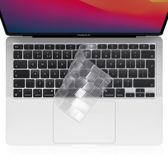 Protège clavier Silicone transparent MacBook 12 Bleu