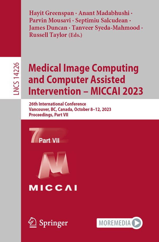 Lecture Notes in Computer Science14226- Medical Image Comput ... - cover