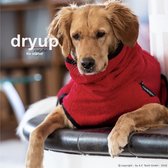 Dryup-hondenbadjas-badjas voor de hond- Rood-M -ruglengte tot 60cm