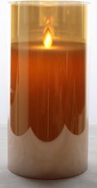 Magic Flame Ledkaars 1,5v 7,5 X 20 Cm Glas Goud