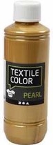 Textielverf - Dekkend - Goud - Parelmoer - Creotime - 250 ml