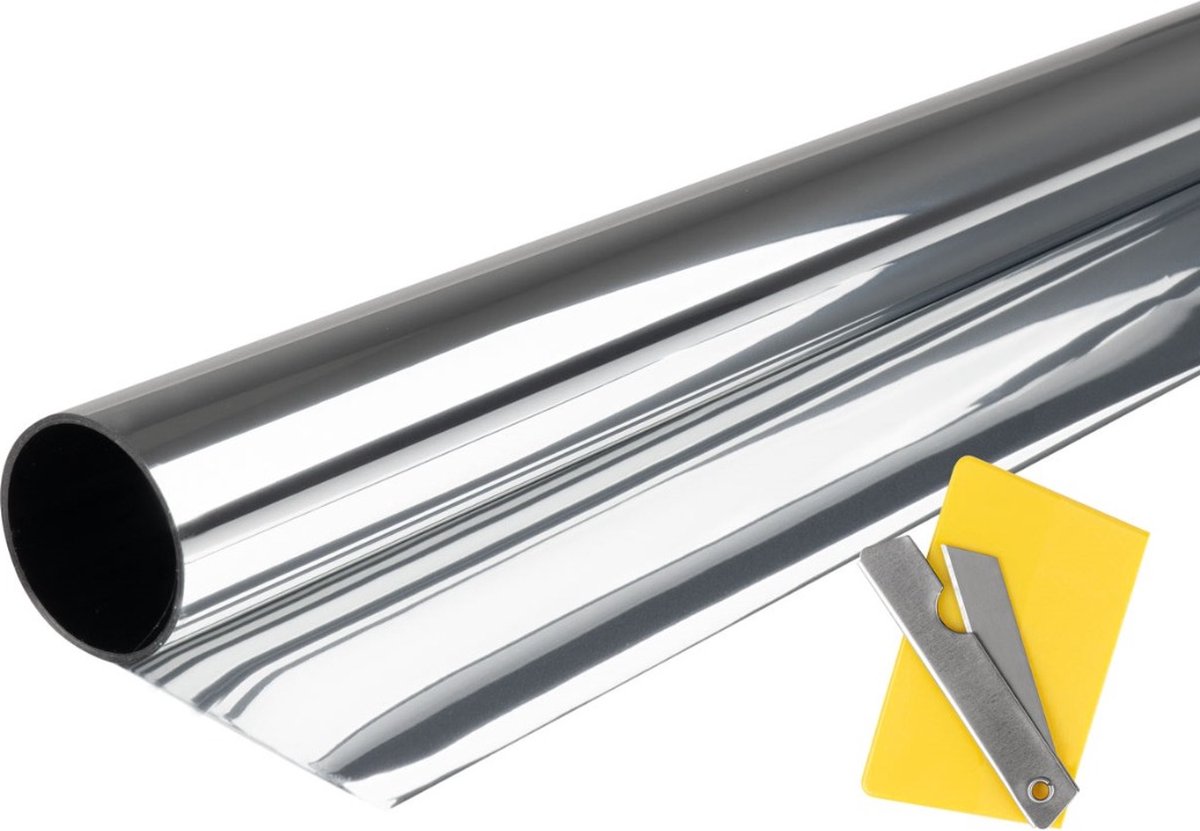 Auto raamfolie - Zelfklevend - 15% - 300 x 50cm - Zilver