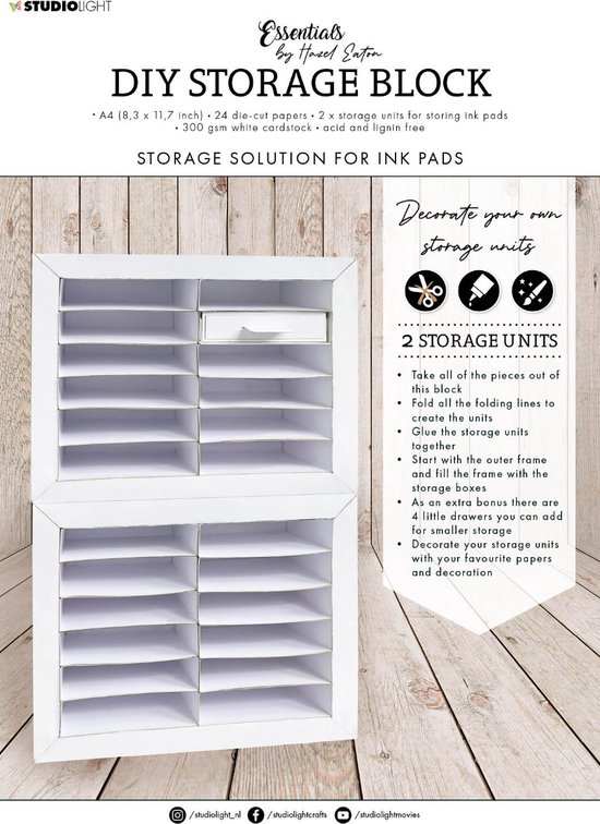 Storage Block Frame HEN DIY Storage block Ink units Essentials nr.57 | bol