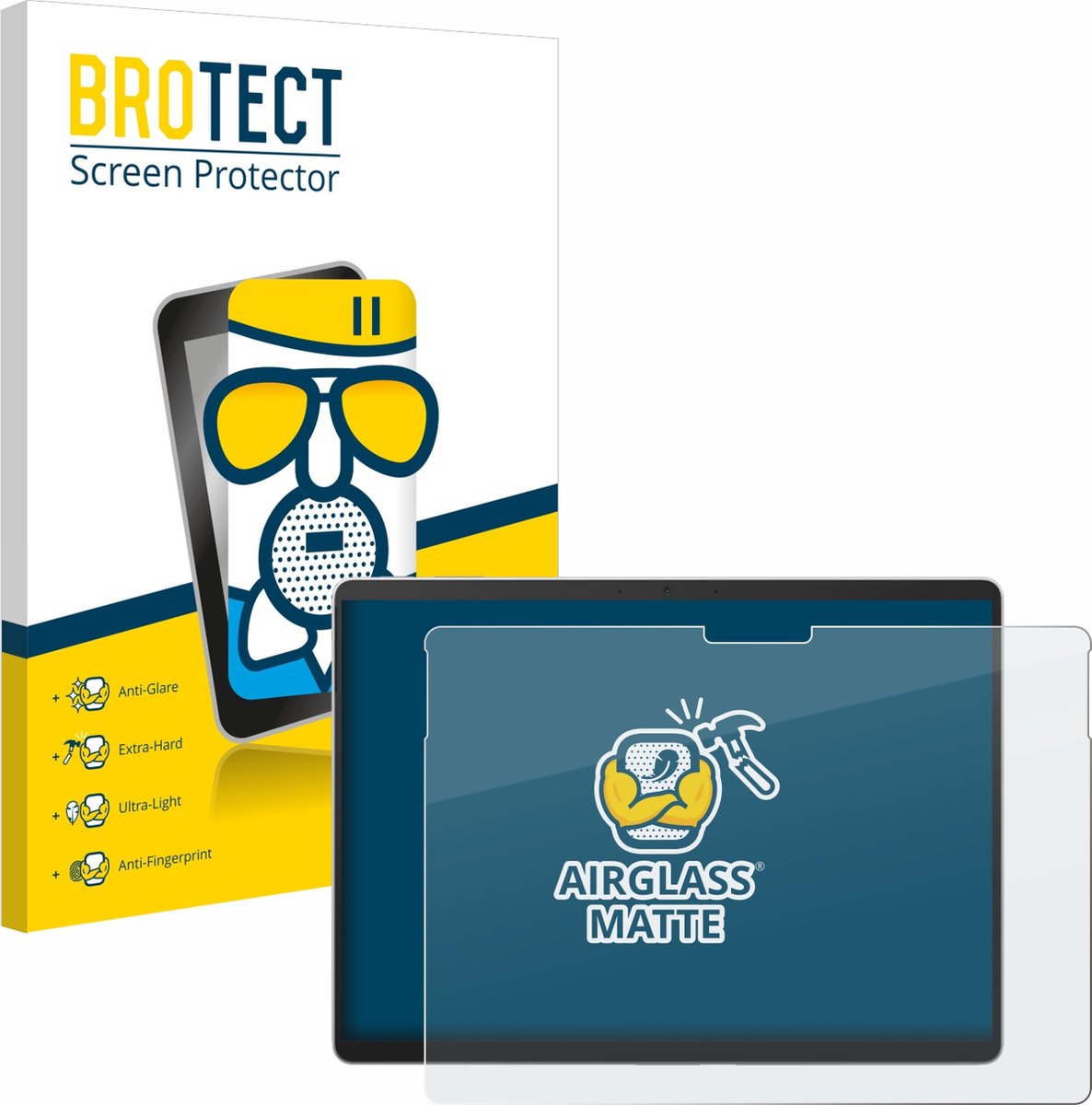 BROTECT AirGlass Matte Premium Glas Screenprotector geschikt voor Microsoft Surface Pro 9 - Anti-Reflectie, Anti-Vingerafdruk