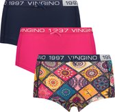 Vingino meiden ondergoed 3-pack boxers Mandala Multicolor Blue