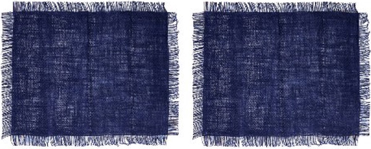 Placemats, Set van 2 Stuks, Rechthoek, Jutte, 35 x 45 CM, Blauw - Mikasa