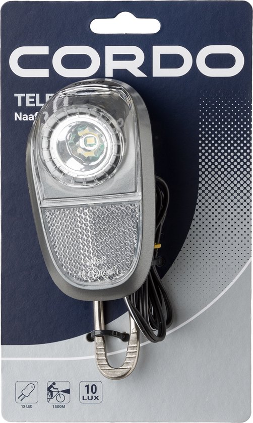 Cordo LED Koplamp Telesto Plus 10 Lux ON/OFF (Naaf)Dynamo — afbeelding 2