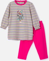 Woody pyjama baby - multicolor gestreept - kalkoen - 232-10-BLB-S/908 - maat 80