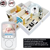 Video Babyfoon met Camera - LCD Scherm - Nachtzicht - Babycamera Monitor - Wit