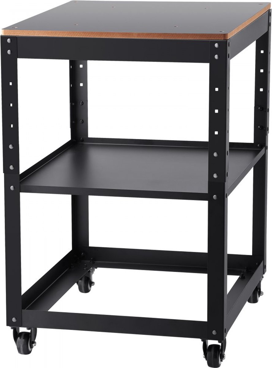 machinestandaard vandiktebank 70,3 × 60,3 × 90 cm basisframe dikteschaafmachine staal & MDF max. draagvermogen 45 kg machinetafel in hoogte verstelbaar compatibel met de meeste schaafmachines zagen