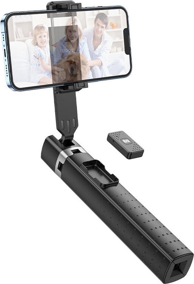 Hoco K18 Universeel Smartphone Statief en Bluetooth Selfie Stick Zwart