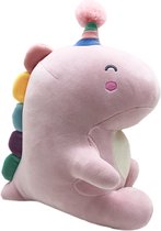 Kenji Party Dino - roze - large - knuffel