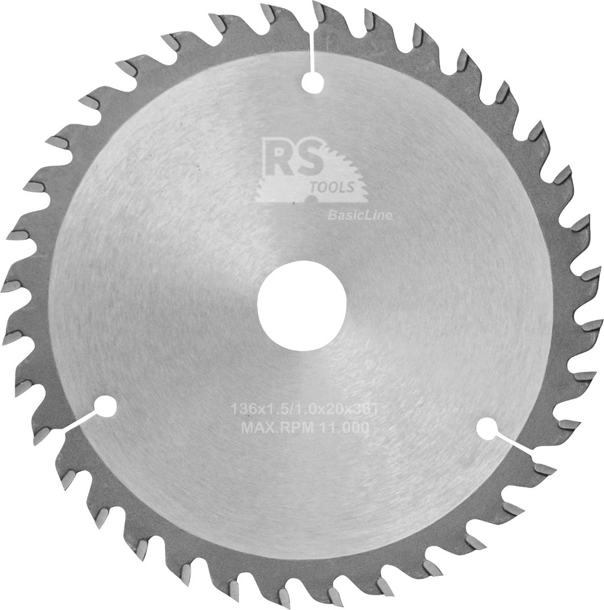 RStools HM cirkelzaag BasicLine Ø136 x 1,5 x 20 mm T=36 wisseltand