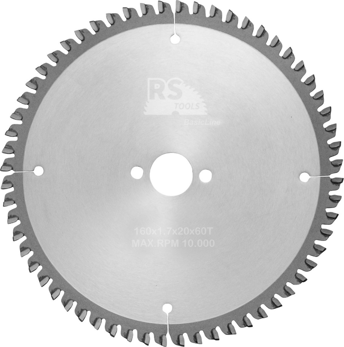 RStools HM cirkelzaag BasicLine Ø160 x 1,7 x 20 mm T=60 aluminium