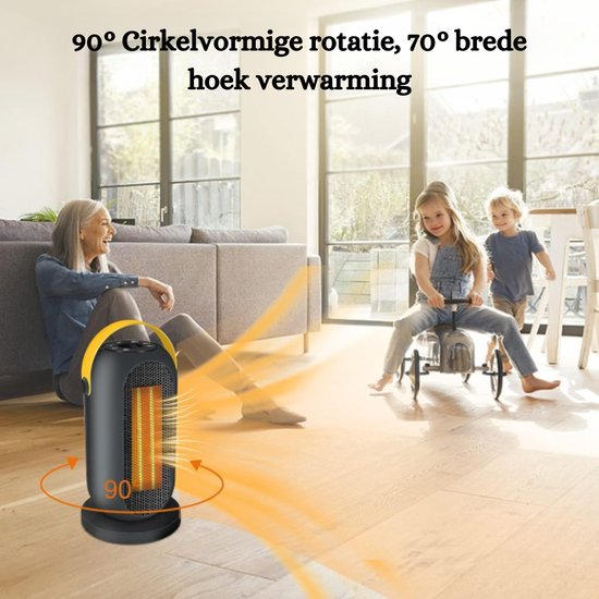 CLEAN AIR OPTIMA 2in1 CA-904B Smart ventilatorkachel Zwart