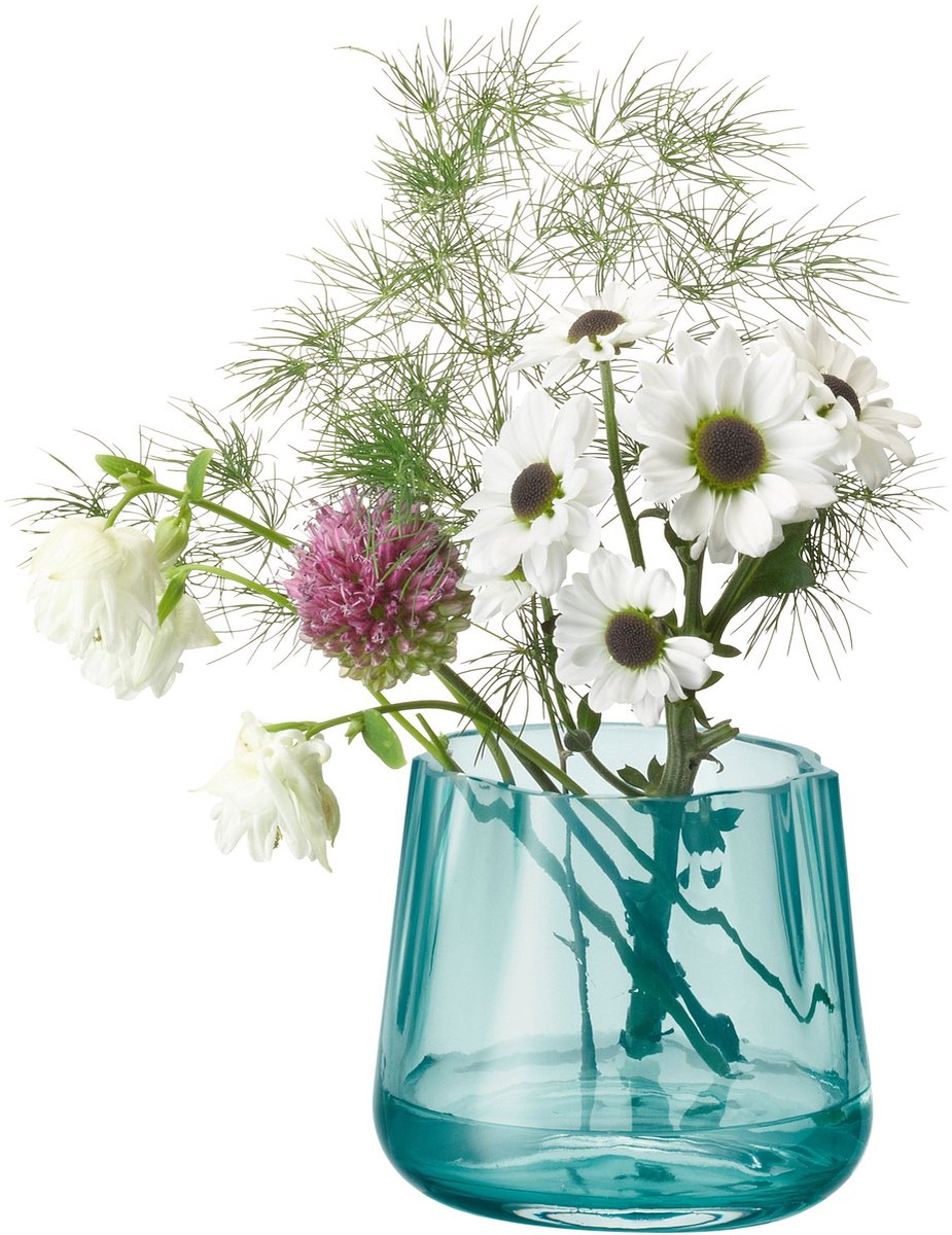 L.S.A. - Lagoon Theelicht Houder 8 cm - Glas - Groen -