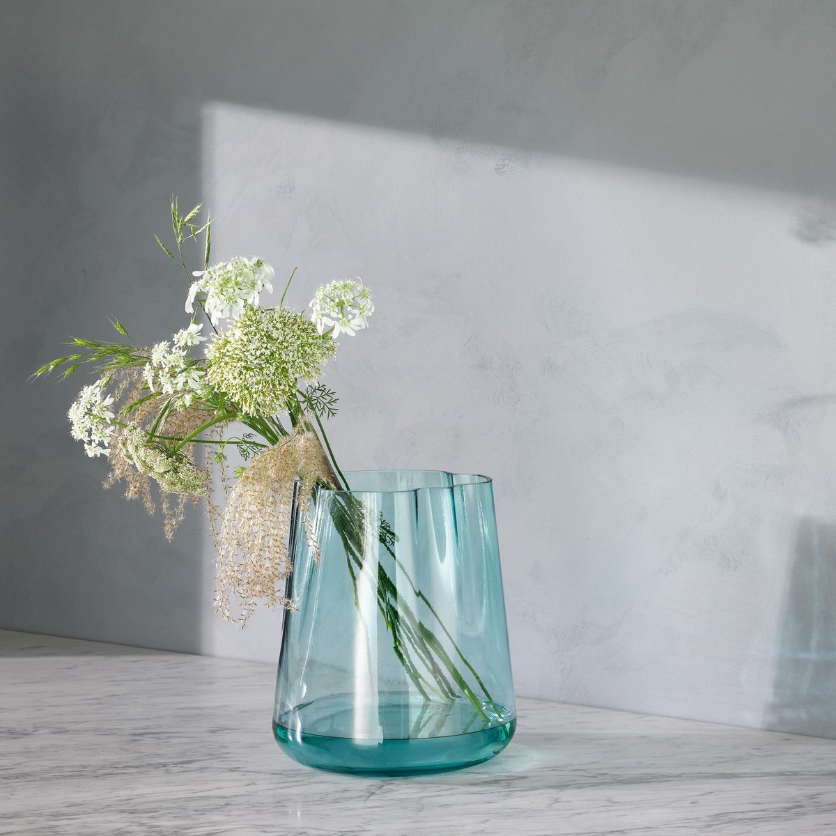L.S.A. Lagoon Vaas of Kandelaar 24 cm - Glas - Groen