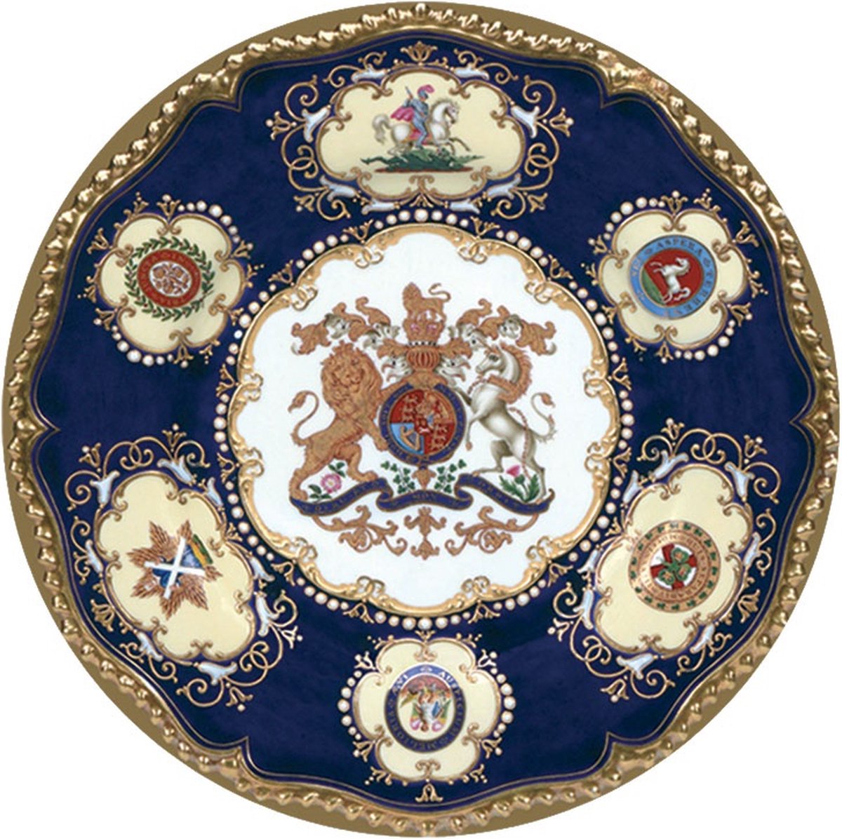 Bord metaal William IV Ø26cm
