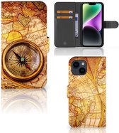 GSM Hoesje Geschikt voor iPhone 15 Magnet Case Kompas