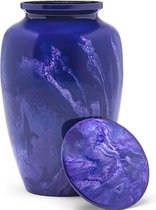 XXL As Urn - 2.2 Liter - Crematie Urn - Uniek - Voor Huisdieren of Menselijk As - Crematie As - Urn - Begrafenis - Decoratie Urn - Luxury Purple