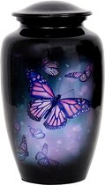 XXL As Urn - 2.2 Liter - Crematie Urn - Uniek - Voor Huisdieren of Menselijk As - Crematie As - Urn - Begrafenis - Decoratie Urn - Perfect Butterfly