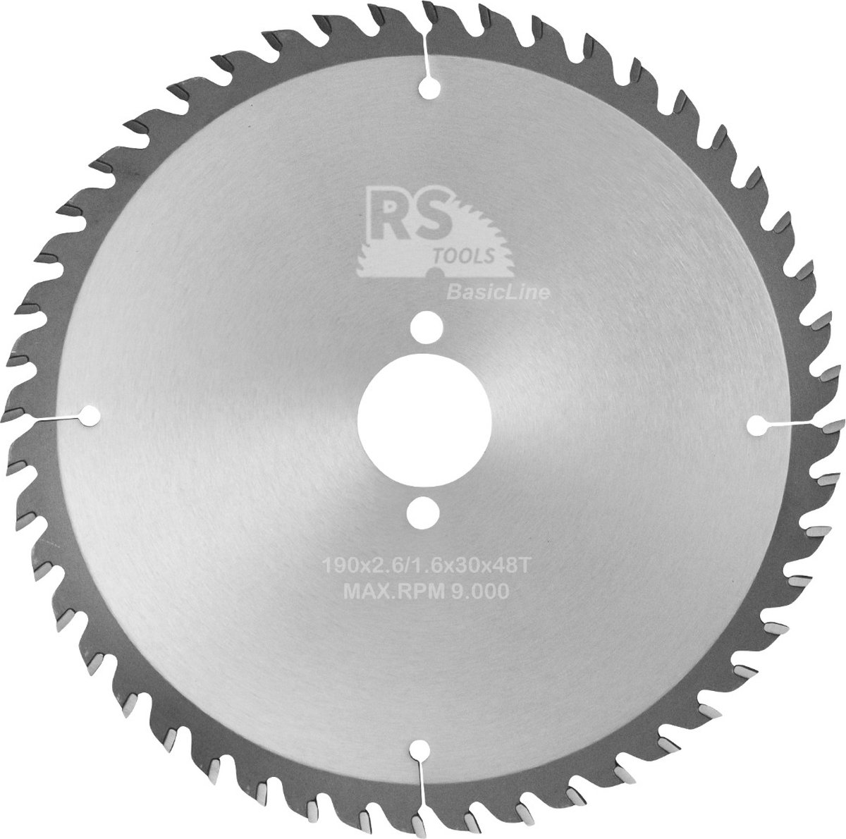 RStools HM cirkelzaag BasicLine Ø190 x 2,6 x 30 mm T=48 wisseltand