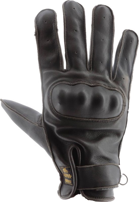 HELSTONS Roko Summer Leather Brown Men Gloves T13 - Maat T13 - Handschoen