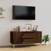 The Living Store TV-meubel - Scandinavische stijl - Meubel - Afmetingen- 102 x 44.5 x 50 cm - Kleur- Bruineiken
