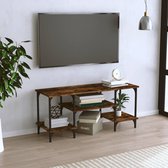 The Living Store Tv-meubel - Gerookt eiken - 102 x 35 x 45.5 cm - Duurzaam hout - Voldoende opbergruimte