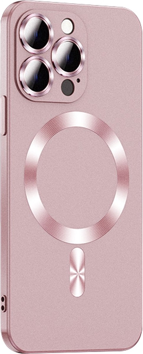 iPhone 14 PRO hoesje - Dun Design - Magsafe compatible - Case cover - Shock Proof - Roze - Provium
